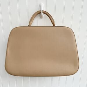 The Row Small Bowler Bag Top Handle Nude Tan Handbag Sabbia Leather Satchel
